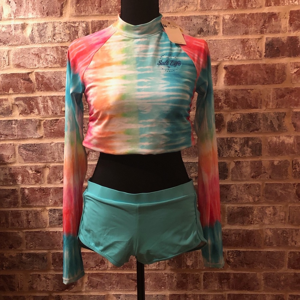 Salt Life Swim Shirt and Shorts NWT